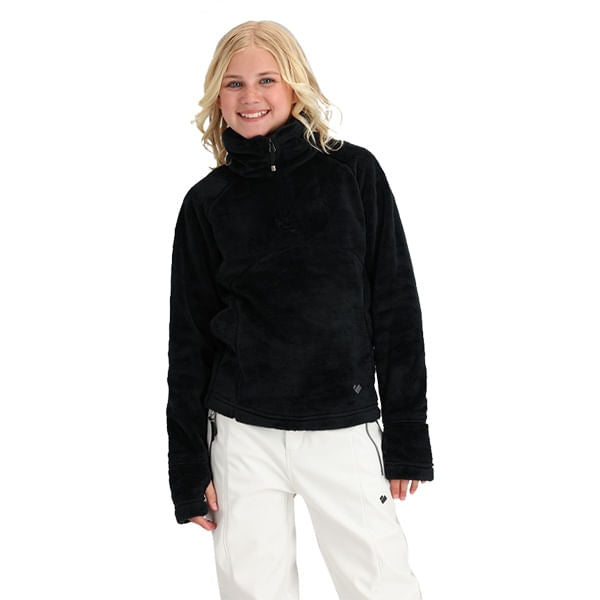 FUTTY FLEECE TOP | 16009-BLAC