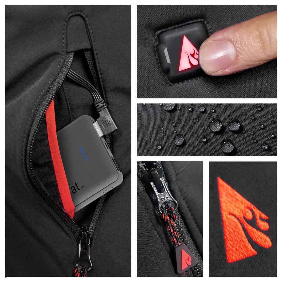 W/5 VOLT SOFTSHELL VEST | BLACK