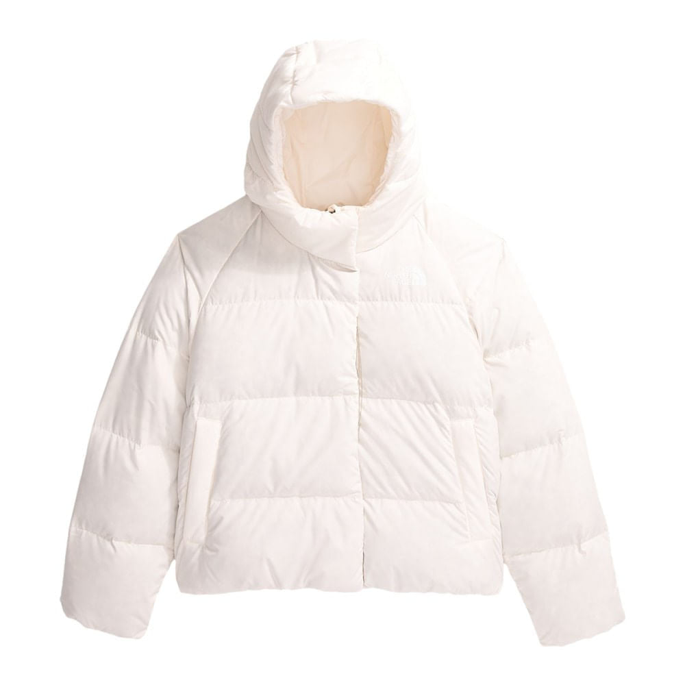 GIRLS' NORTH DOWN HOODED | QLI-WHITE