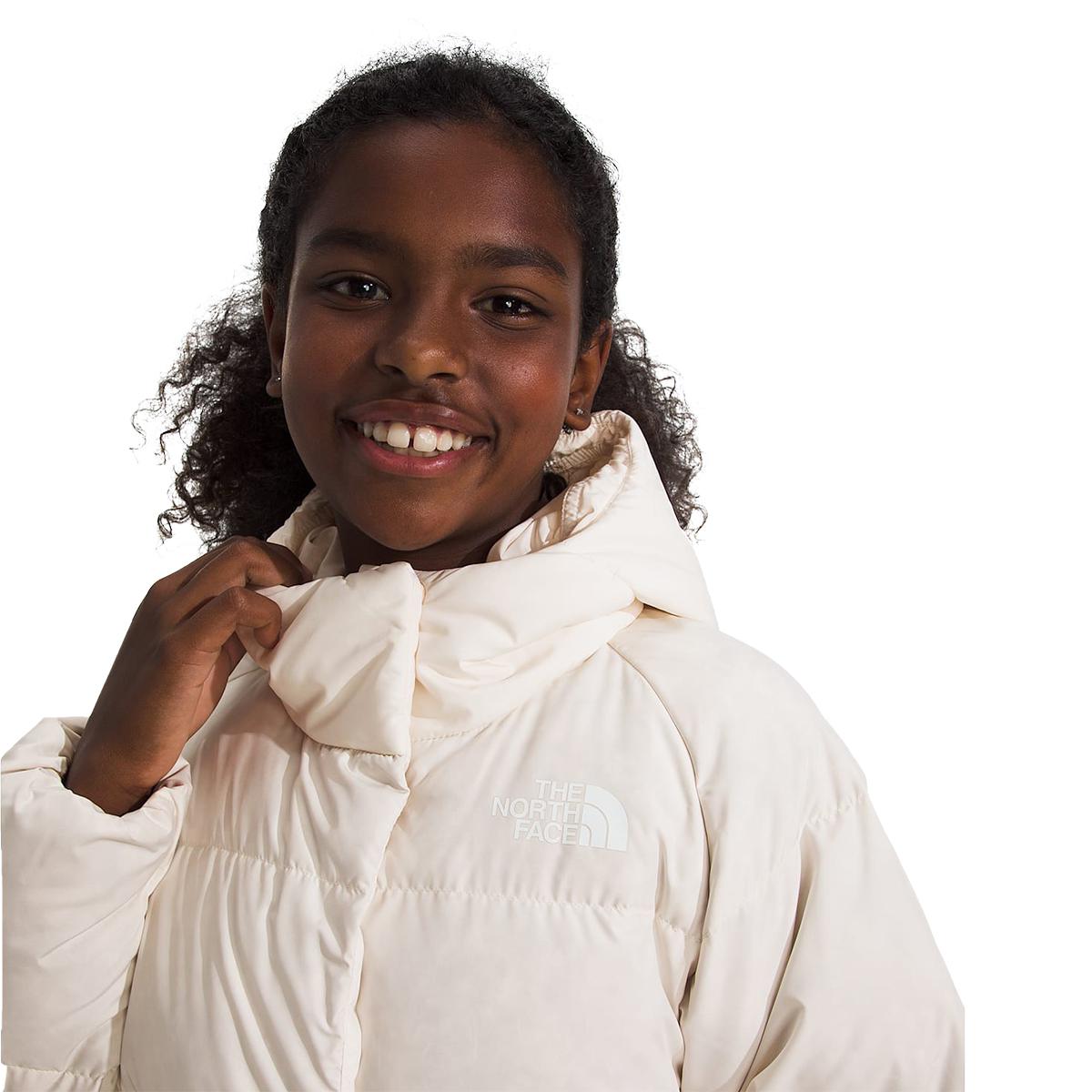 GIRLS' NORTH DOWN HOODED | QLI-WHITE