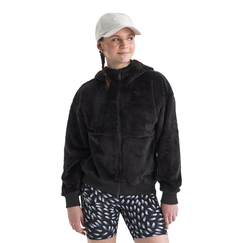 The North Face Kids Osito Full Zip Ho Midlayer in Black Color