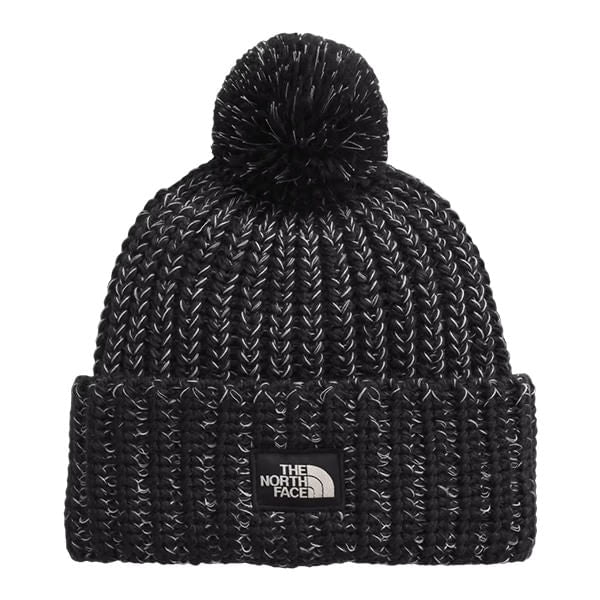 The North Face Womens Cozy Chunky Cabin Beanie Winter Hats in Black Color