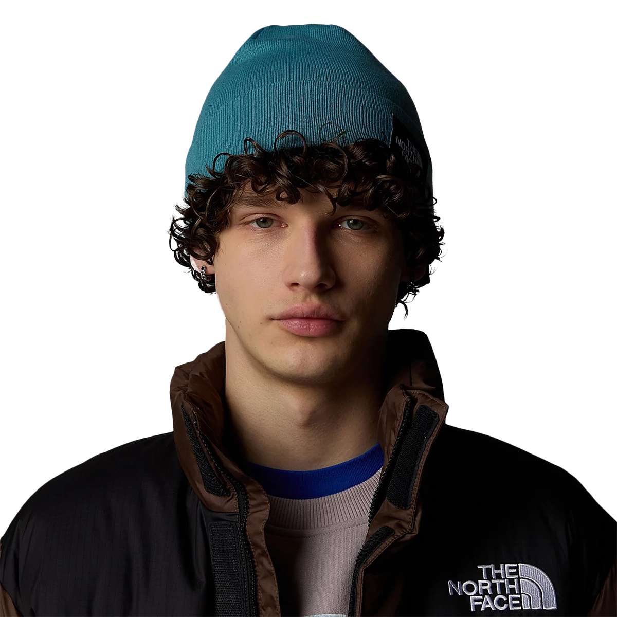The North Face Unisex Dock Worker Recycled Bea Winter Hats in Blue Color