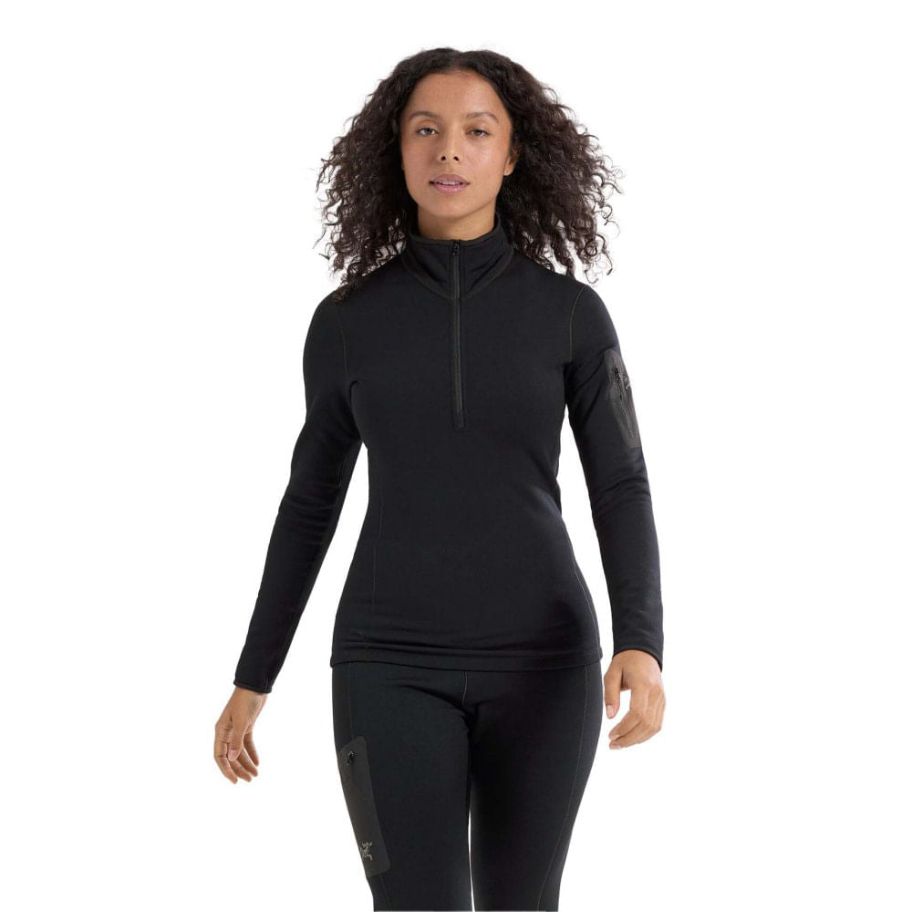 KYANITE BASELAYER ZIP NE | BLACK
