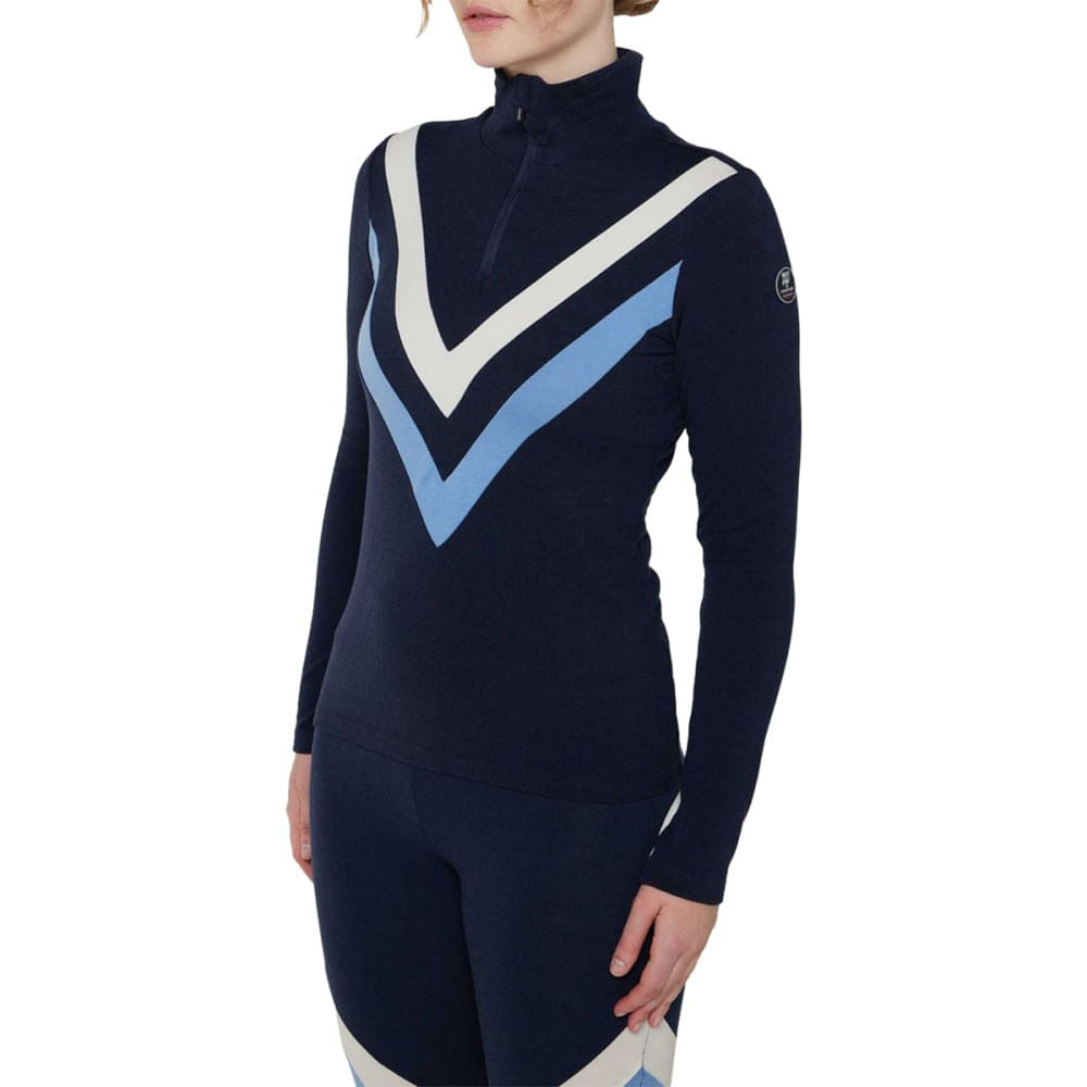 CHEVRON ZIPUP WOMEN | NAVY