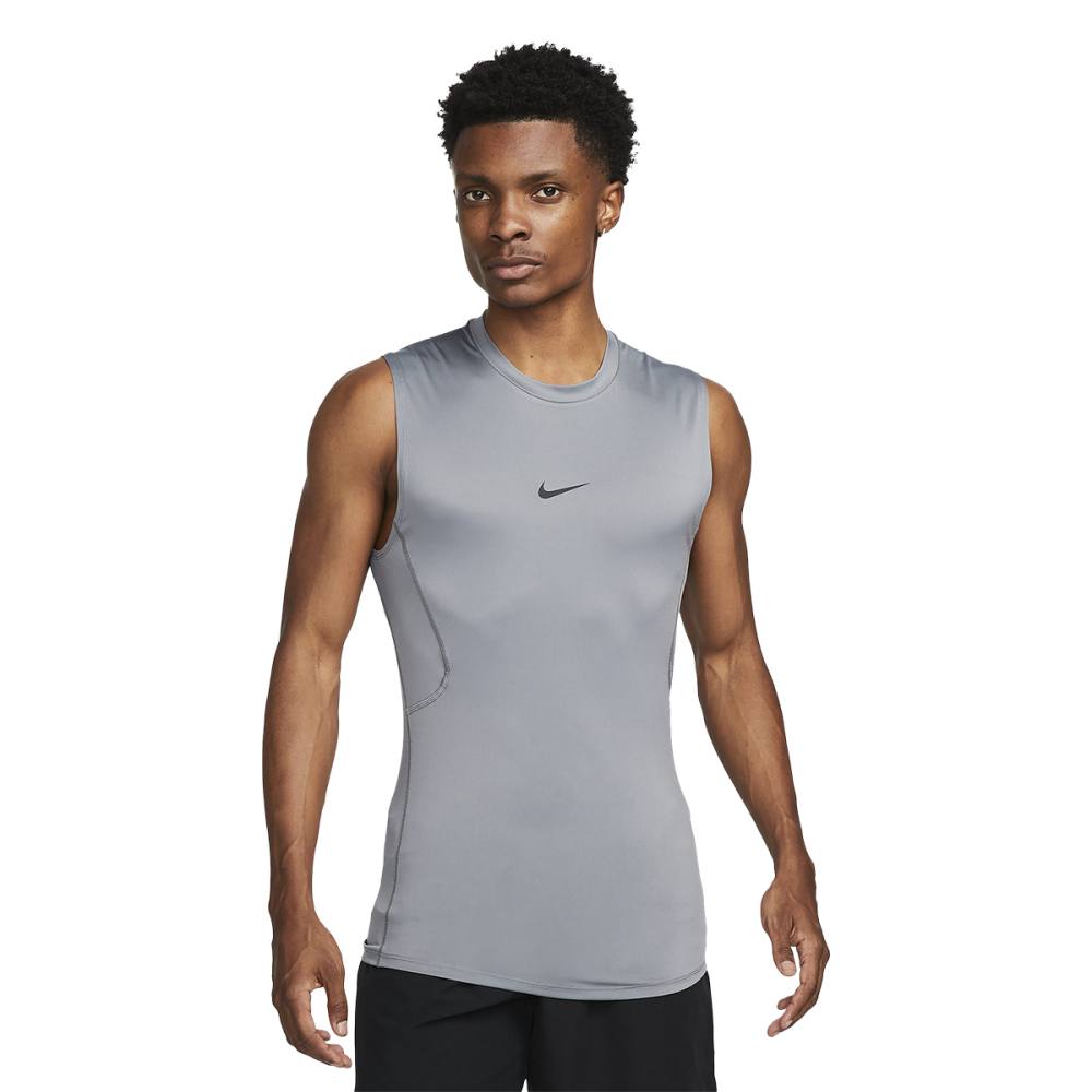 Nike Mens Pro Slvls Tops in Grey Color