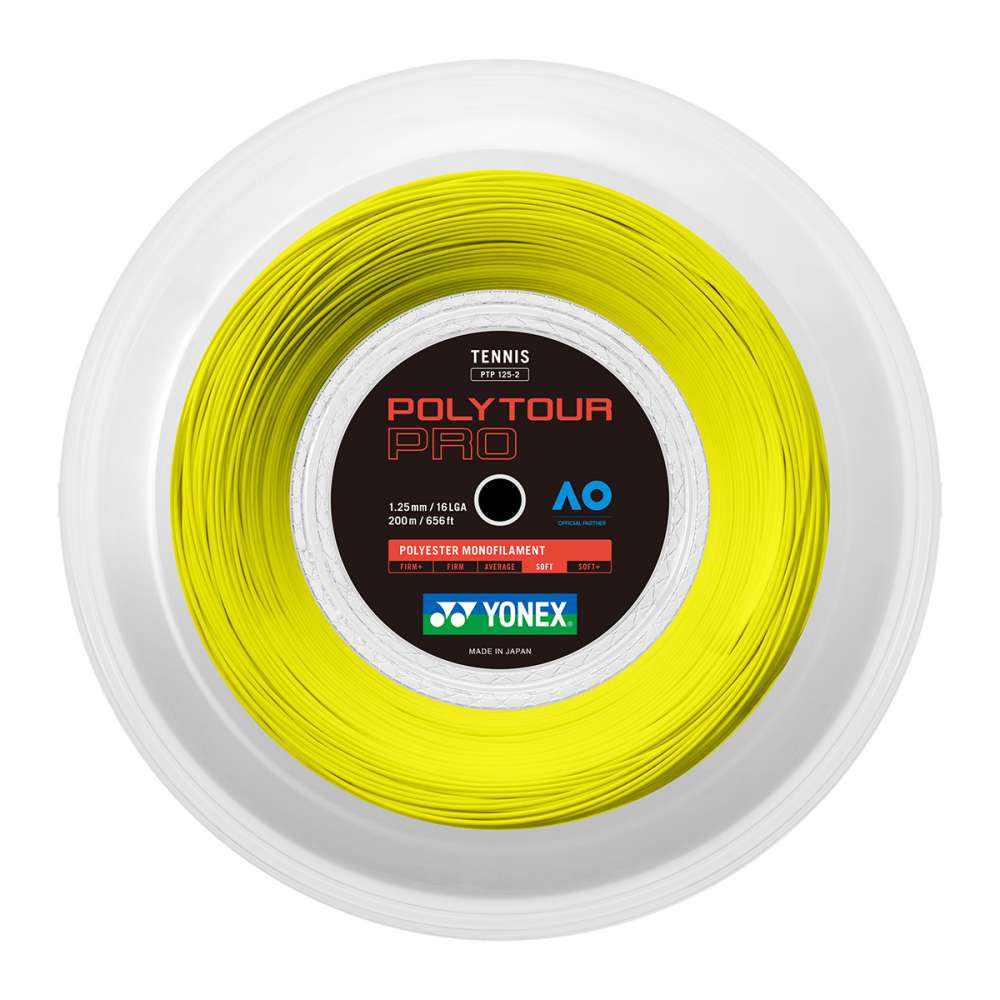 Yonex Polytour Pro 125 Tennis Strings in Yellow Color