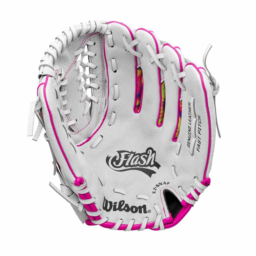 Wilson Kids 12.00 Flash fastpitch glove Softball Gloves in White Color