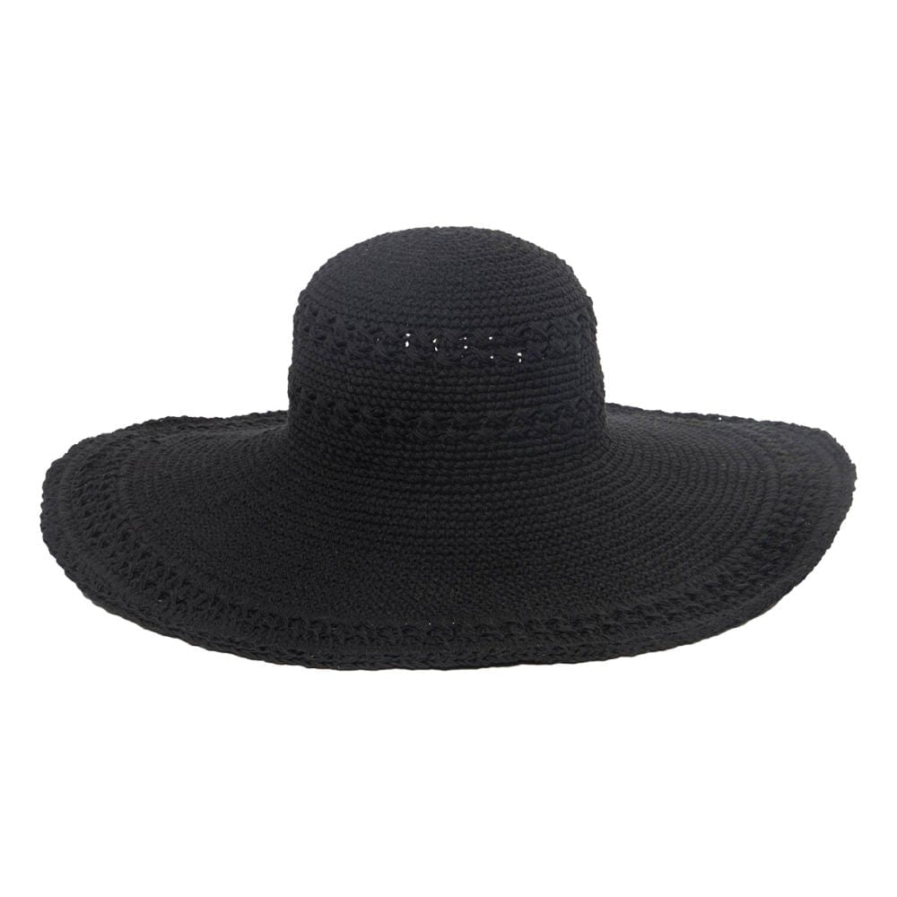 San Diego Hat Co. Womens Crochet Extra Large Hats in Black Color