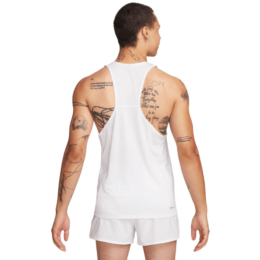 Nike Mens Fast Singlet Tops in White Color