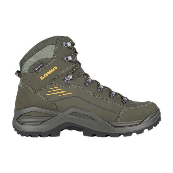 Lowa Mens Renegade Evo GORE-Tex Mid Boots in Green Color