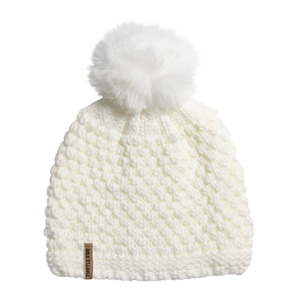 SNOWFALL POM POM BEANIE | 102-WHITE