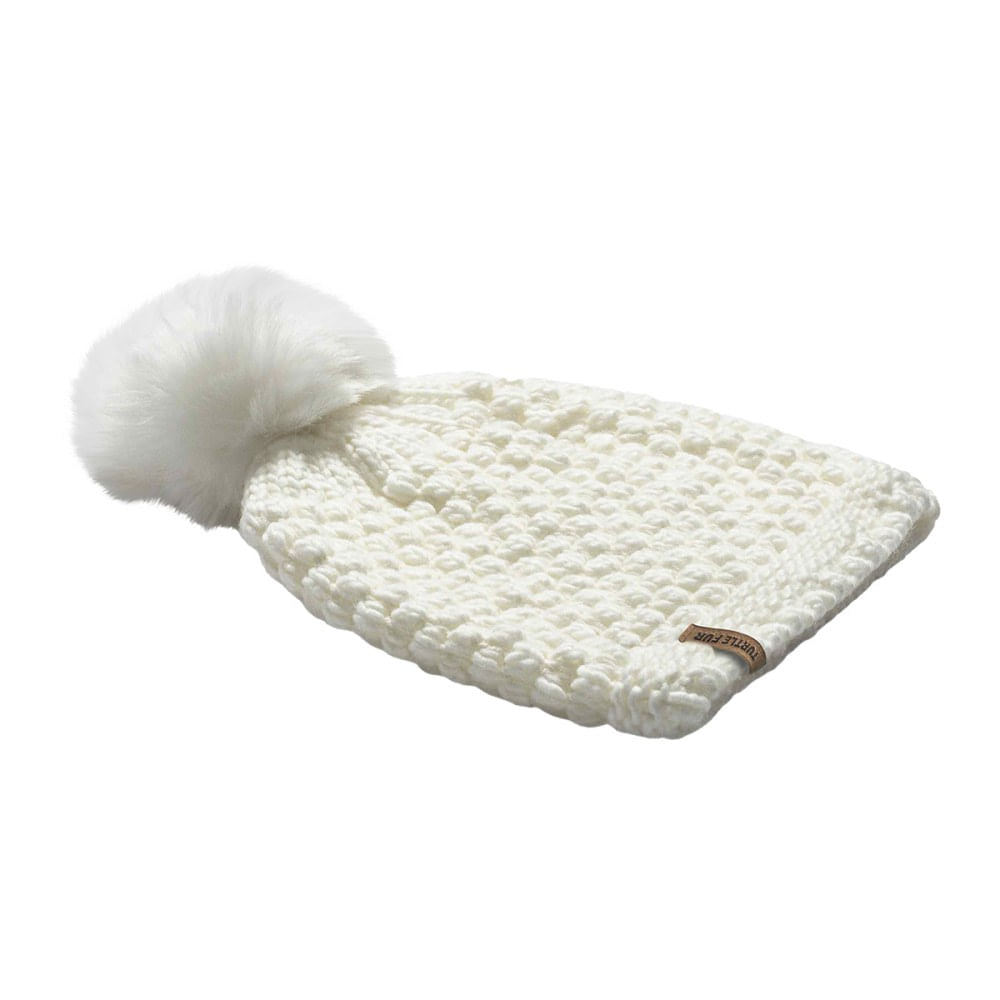 SNOWFALL POM POM BEANIE | 102-WHITE