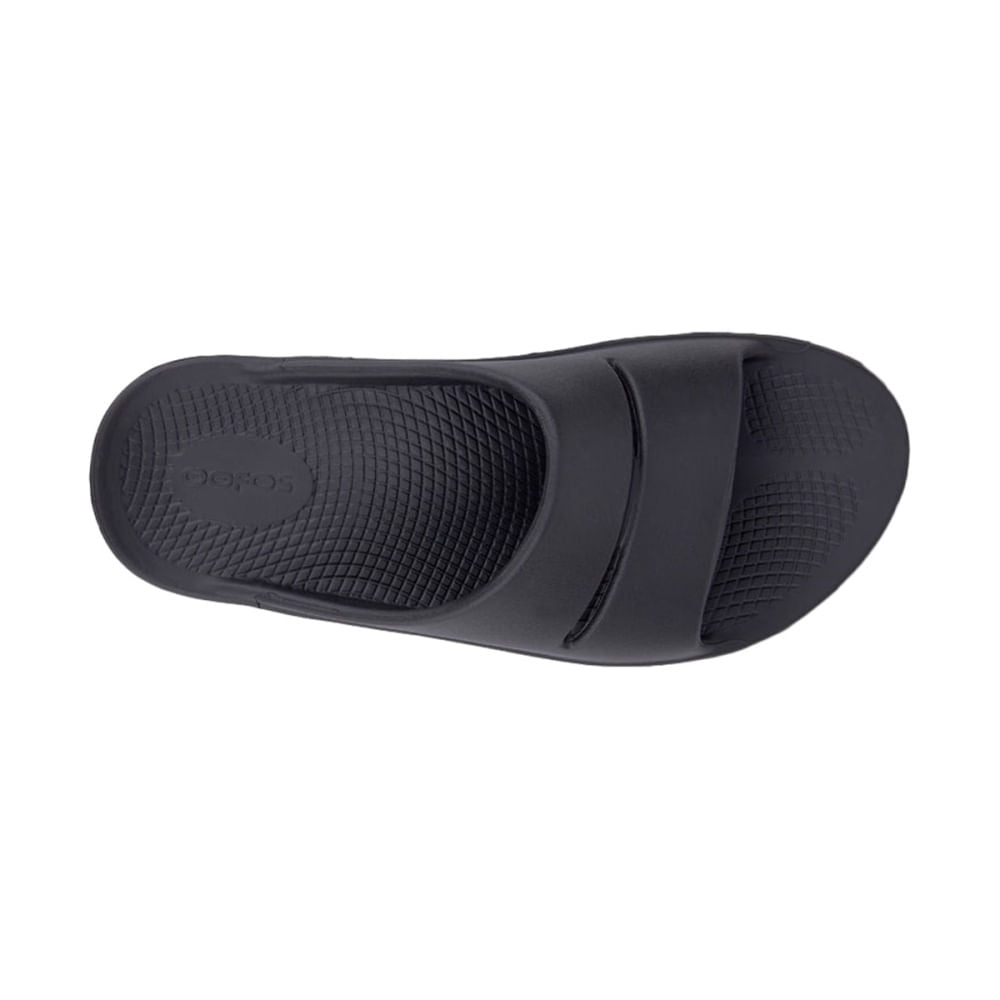 Oofos Unisex Oofos Slide Sandals Footwear Accessories in Black Color