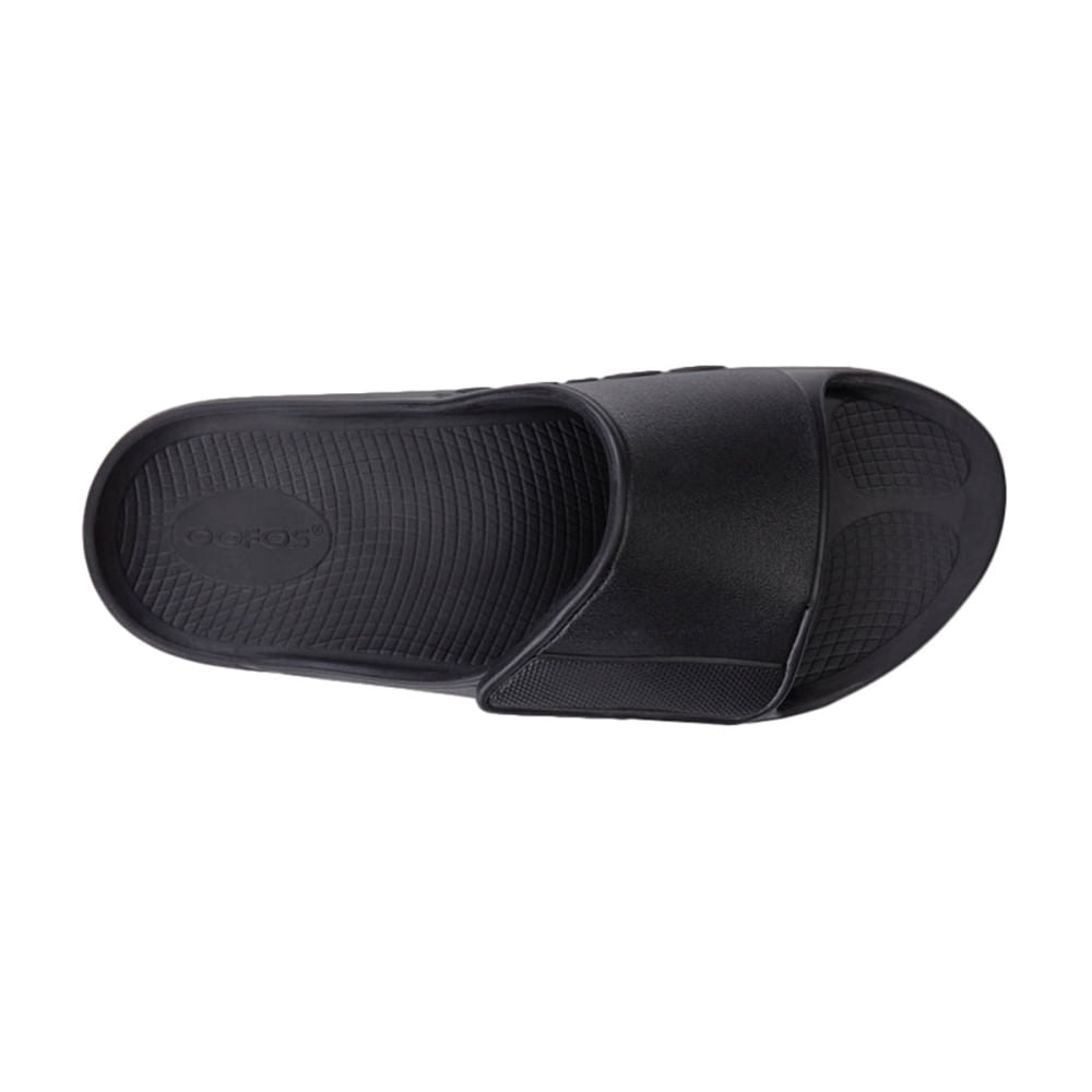 Oofos Unisex Oofos Sport Flex Slide Footwear Accessories in Black Color