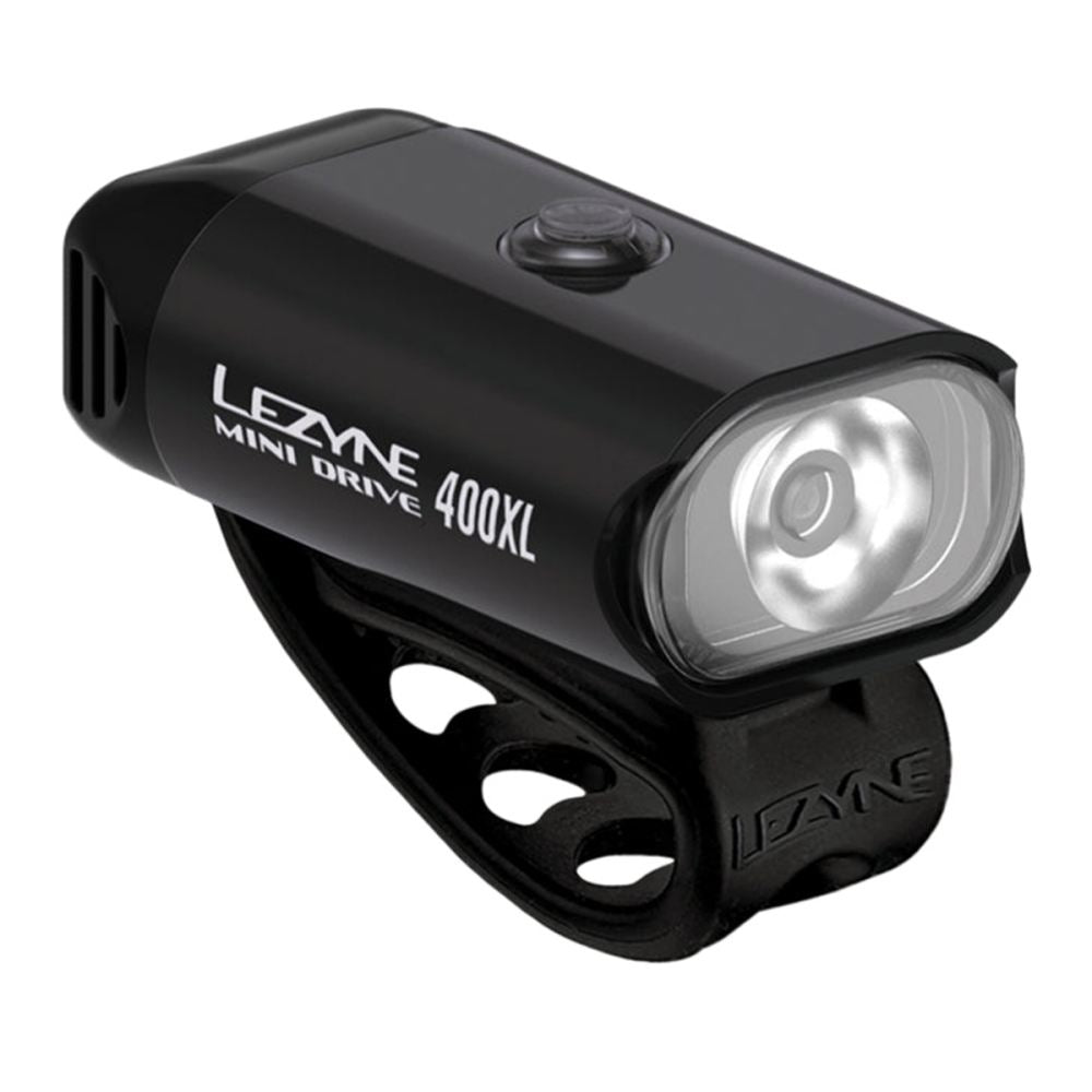 Lezyne Mini Drive 400 Black Bike Lights in Black Color