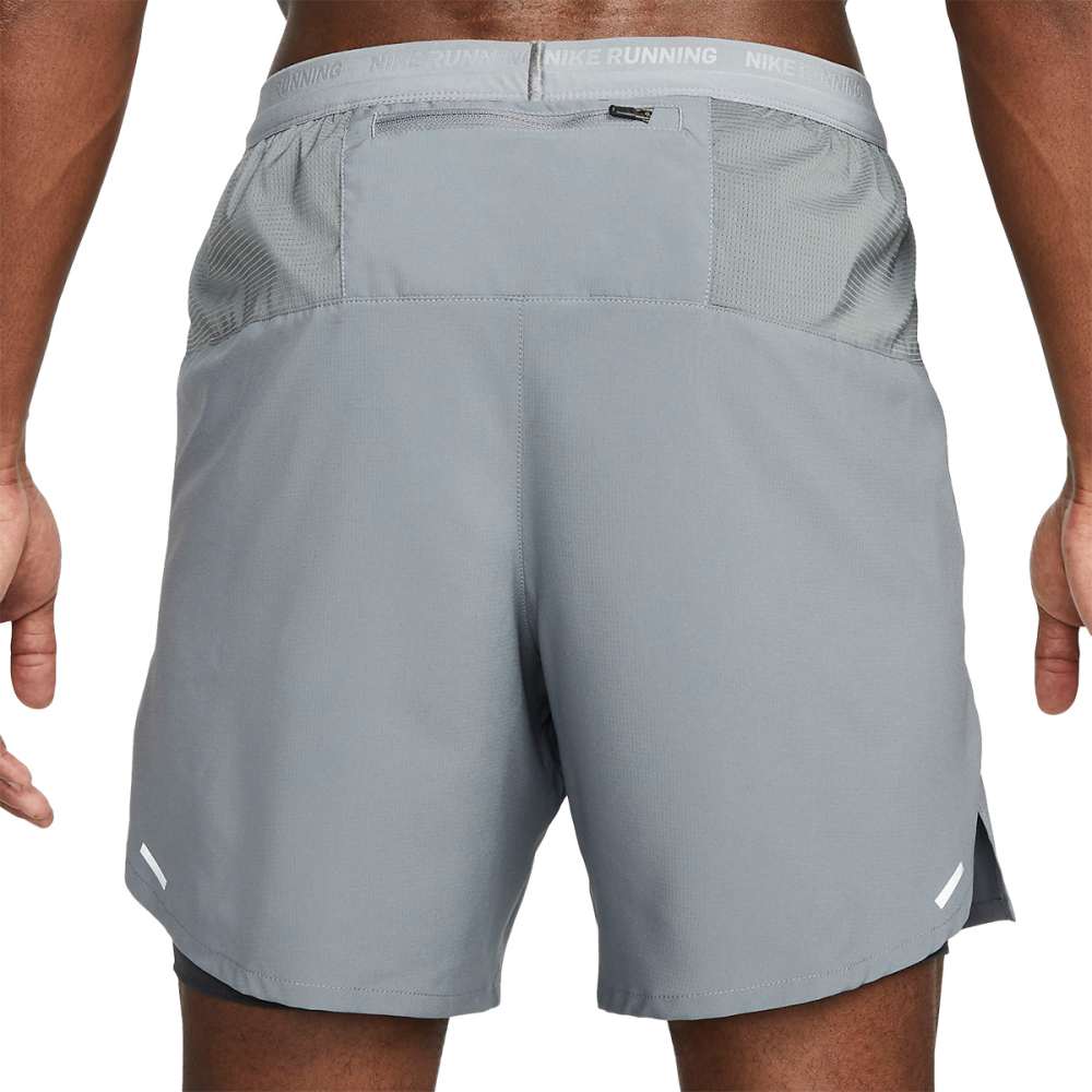 Nike Mens Df Stride 2In1 7 Shrt Shorts in Grey Color