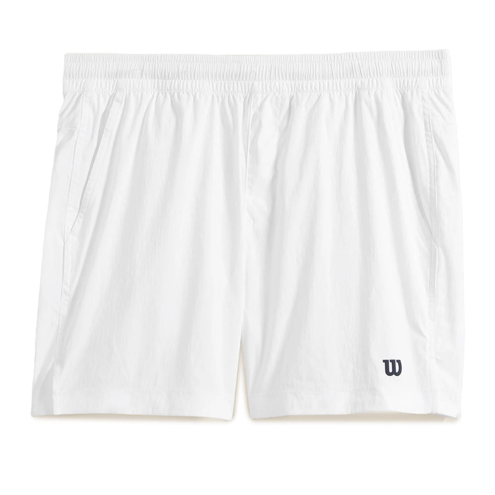Wilson Mens Tennis Volley 6In Shorts | BRIGHT WHITE – Paragon Sports