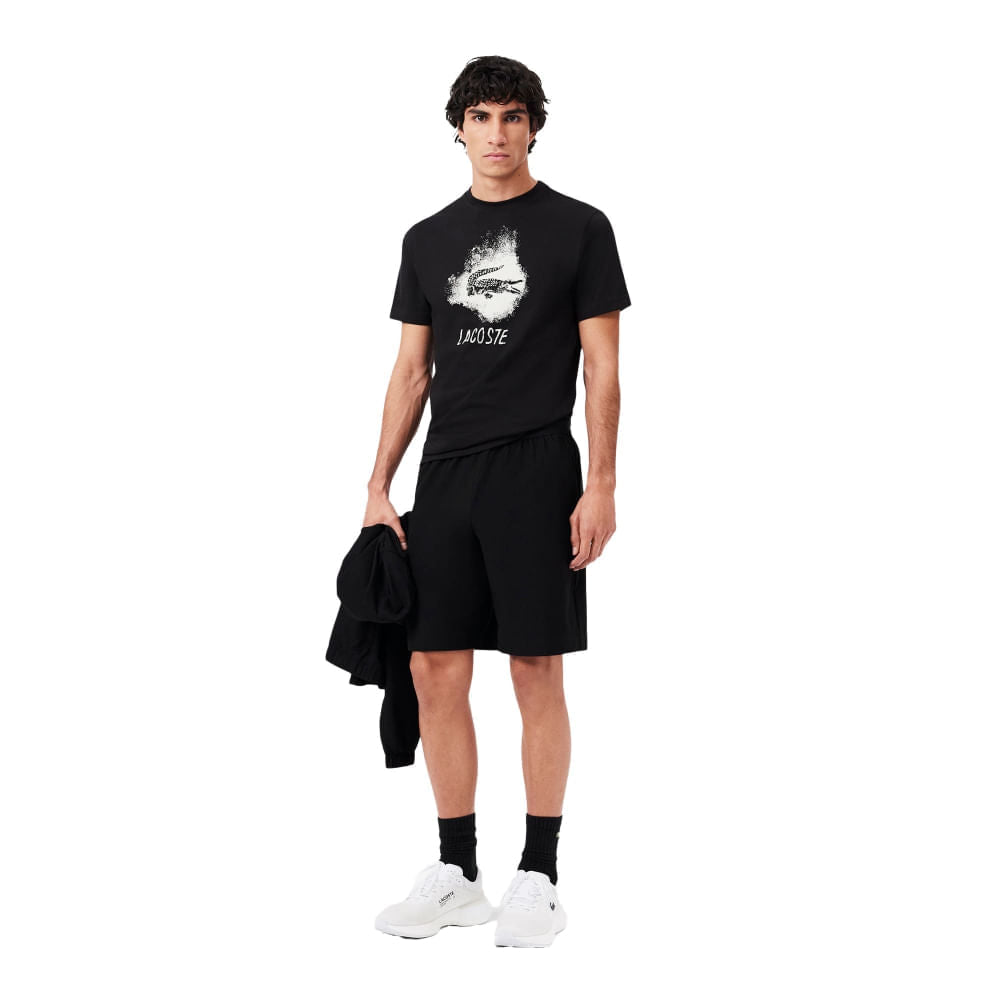 Lacoste Mens Technical Shorts in Black Color