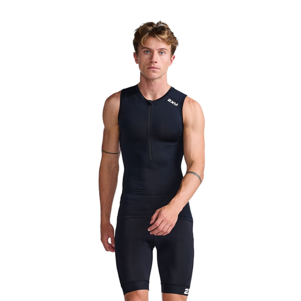 2Xu Mens Core Tri Tank Jerseys in Black Color