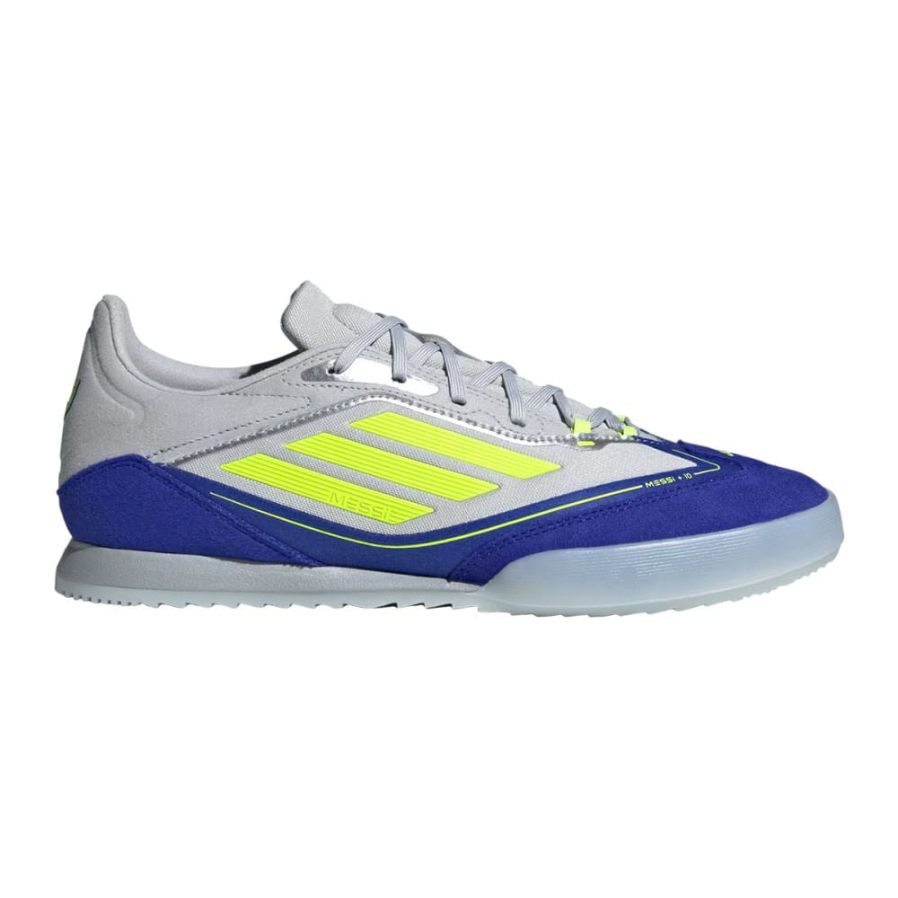 adidas Mens F50 Freestyle Messi Indoor Shoes | SILVMT/SYELLO/LU