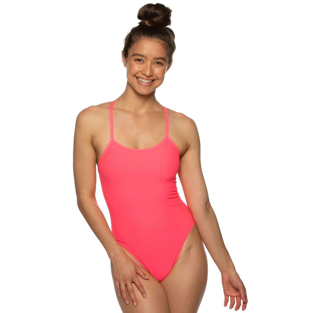 2 SWIM ONESIE | HOT PINK
