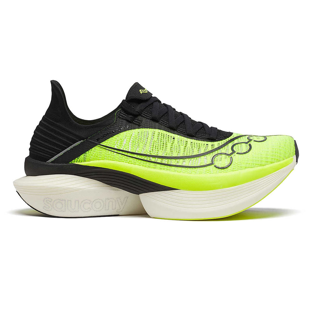 Saucony Mens Endorphin Elite 2 Shoes | CITRON/BLACK  display picture 2