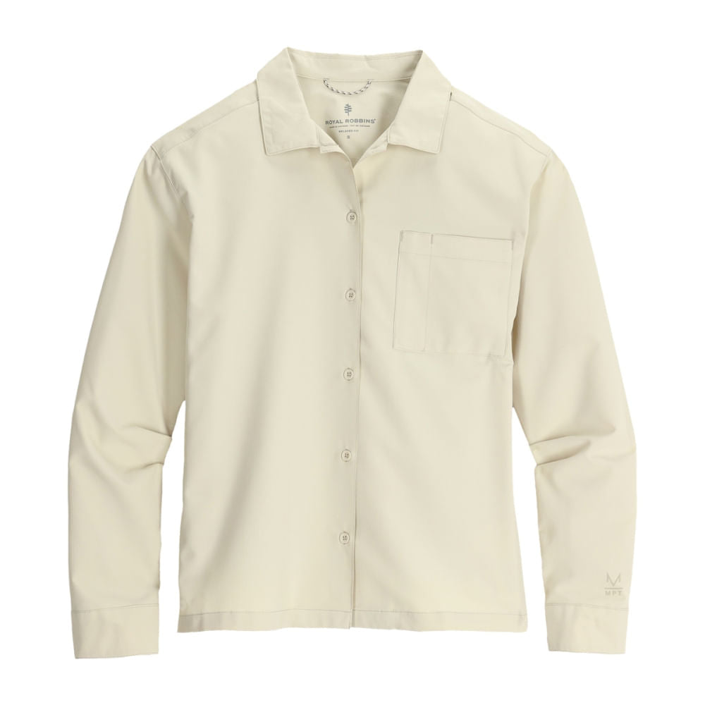 Royal Robbins Womens Expedition 111 Ls Tops in Khaki Color