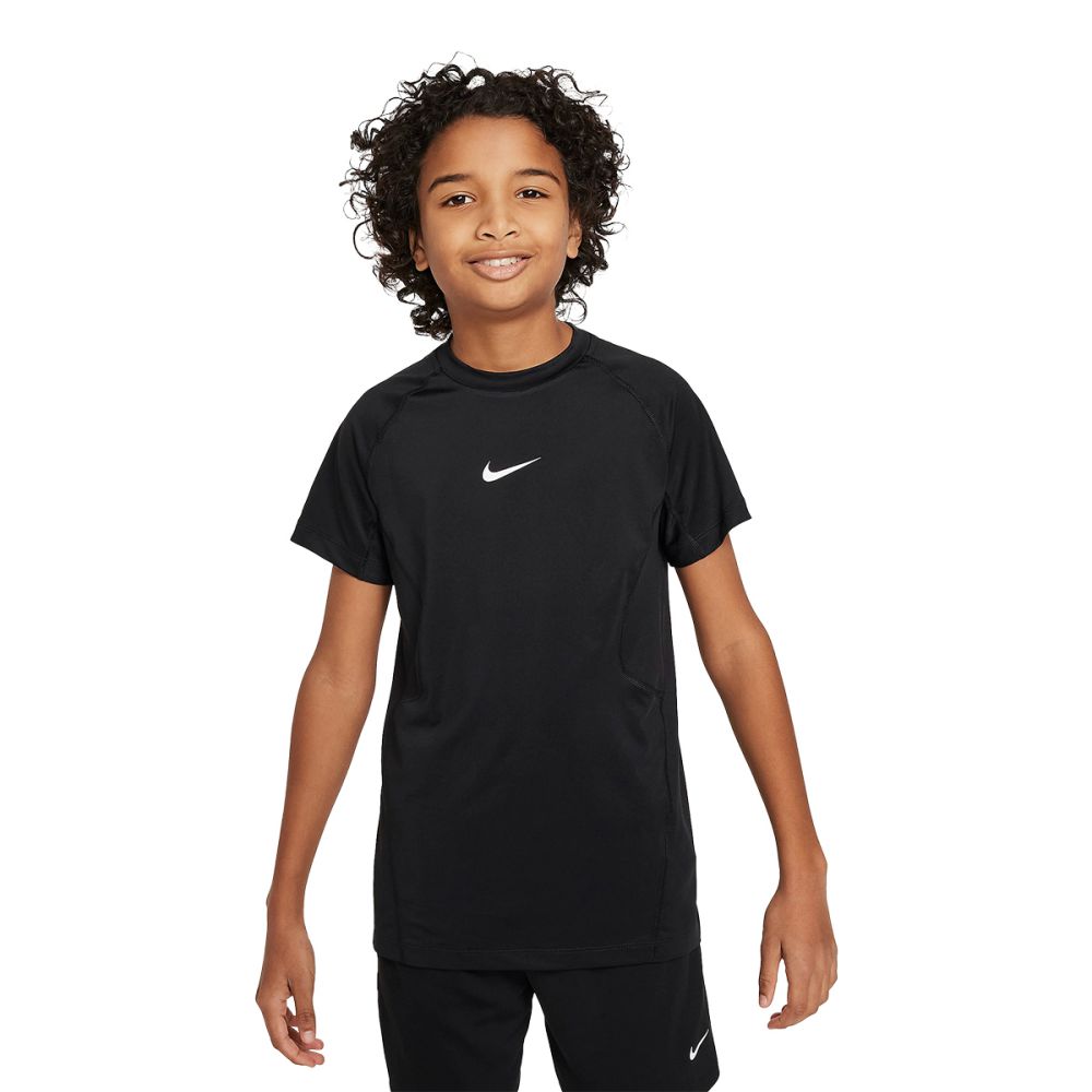 Nike Kids Nike Pro short sleeve Fan Apparel in Black Color