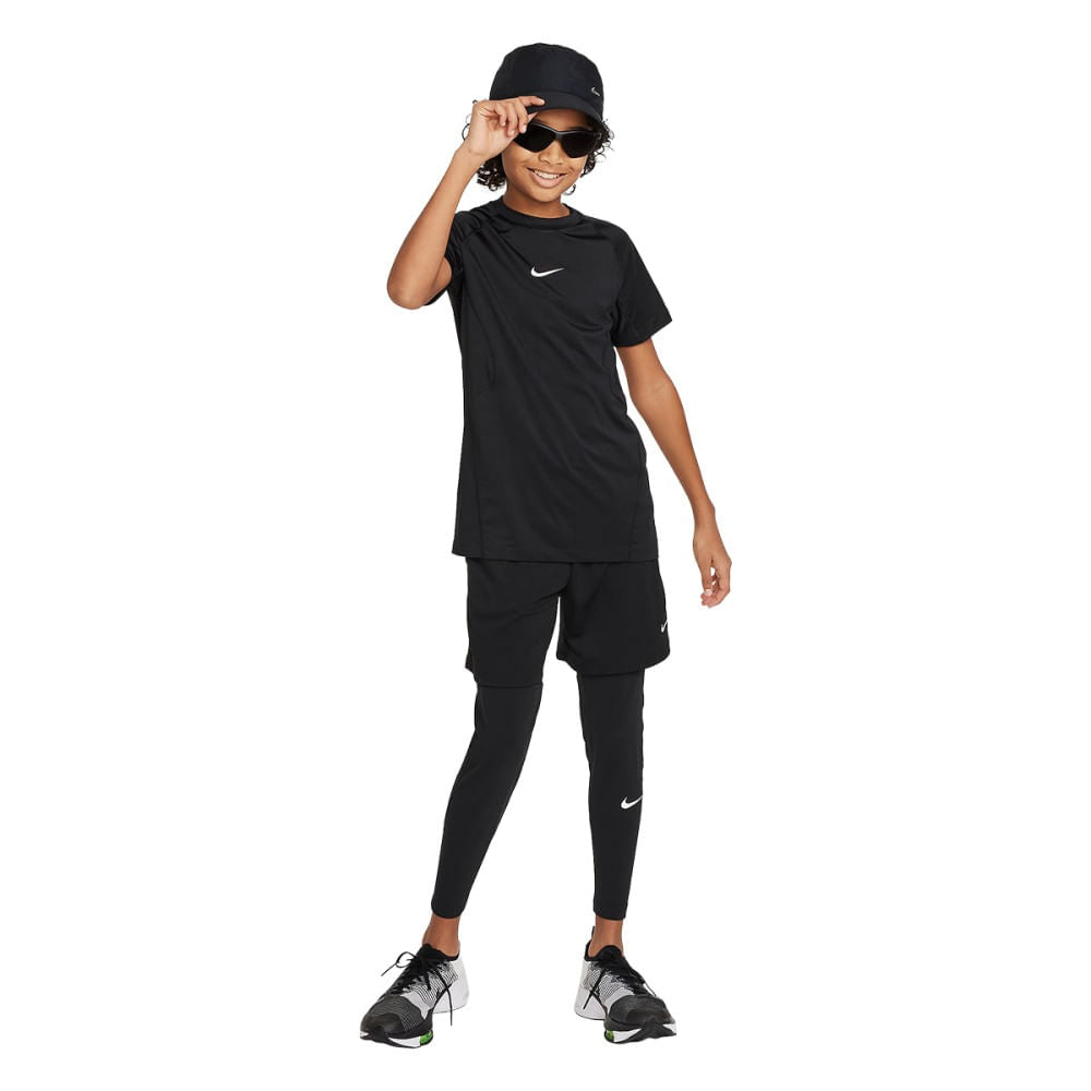 Nike Kids Nike Pro short sleeve Fan Apparel in Black Color
