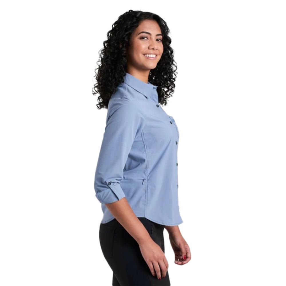Kuhl Womens Wander Ls Tops in Blue Color