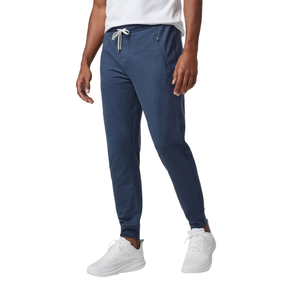Vuori Mens Ponto Performance Jogger Pants in Blue Color