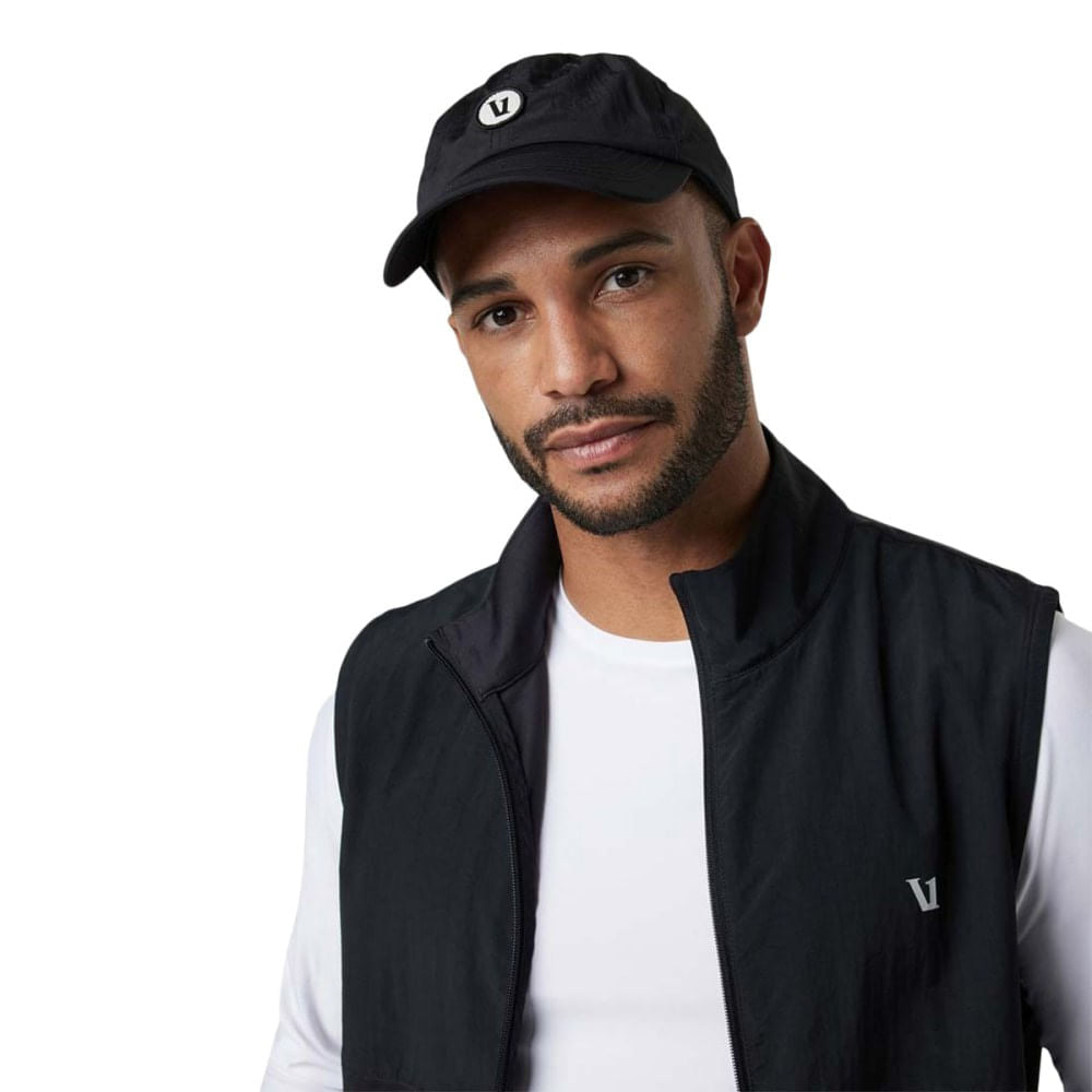 Vuori Unisex V1 Patch Hat in Black Color