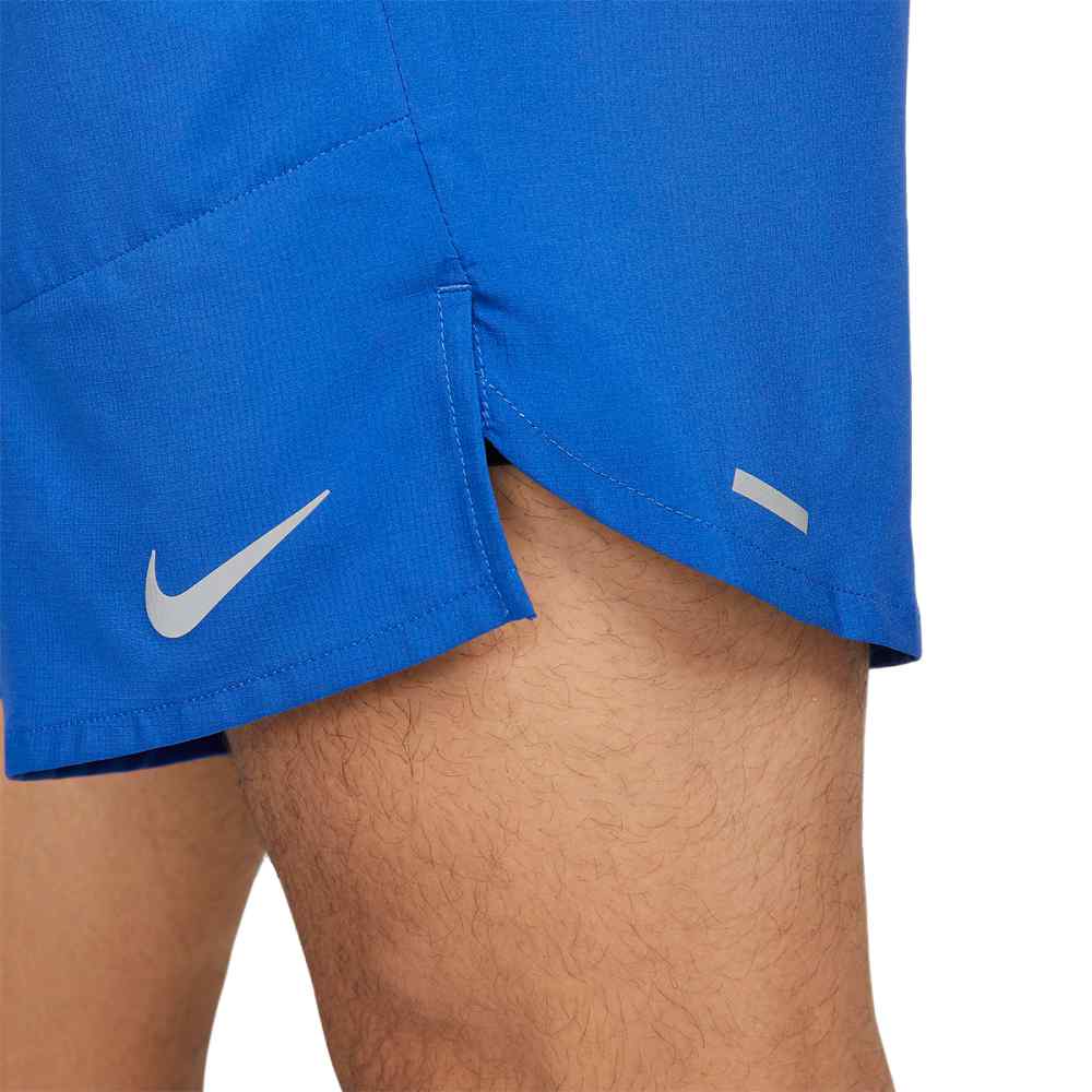 Nike Mens Df Stride 2In1 7 Shrt Shorts in Blue Color