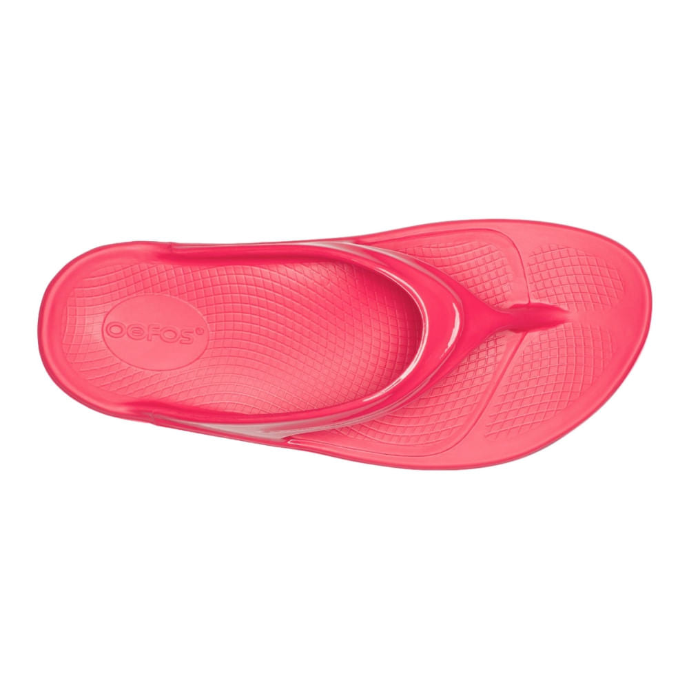 Oofos Unisex Oofos Oolala Sandals Footwear Accessories in Red Color