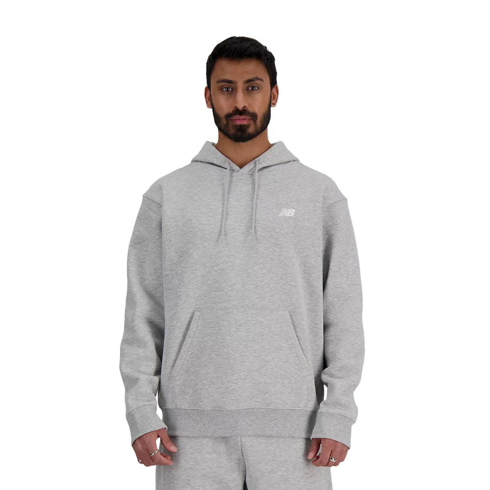 New Balance Mens Sport Essentials Fleece Pullover in Grey Color