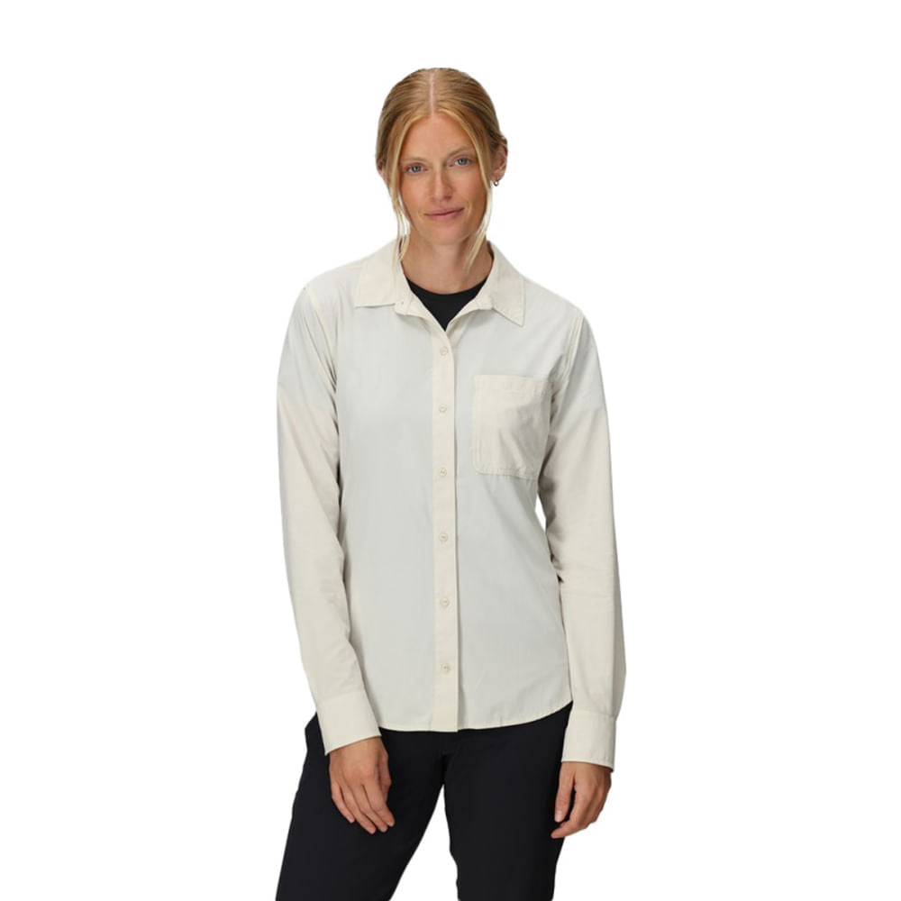 Outdoor Research Womens Astroman L/S Sunshirt Tops in Grey Color