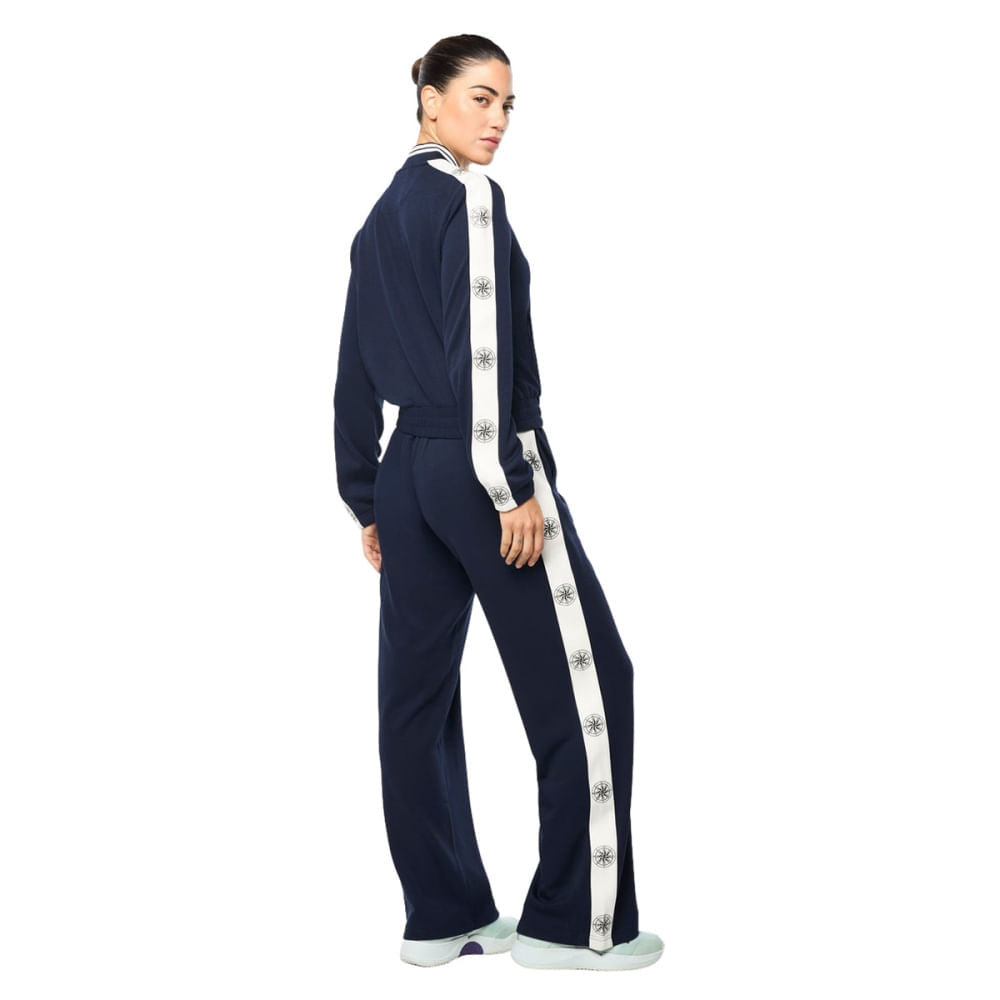 Sergio Tacchini Womens Bussola Track Jacket Zip-Ups in Blue Color