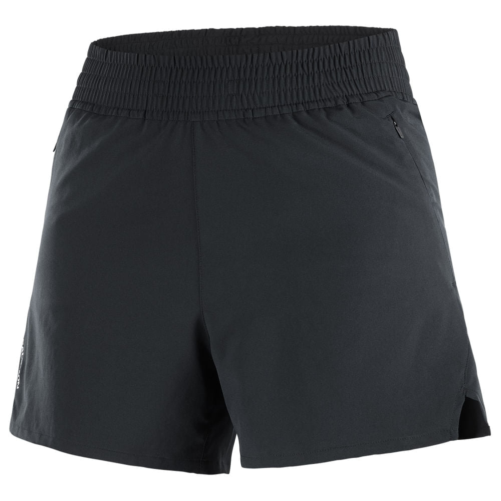 Salomon Womens Shkout Shorts 4 W Shorts in Black Color