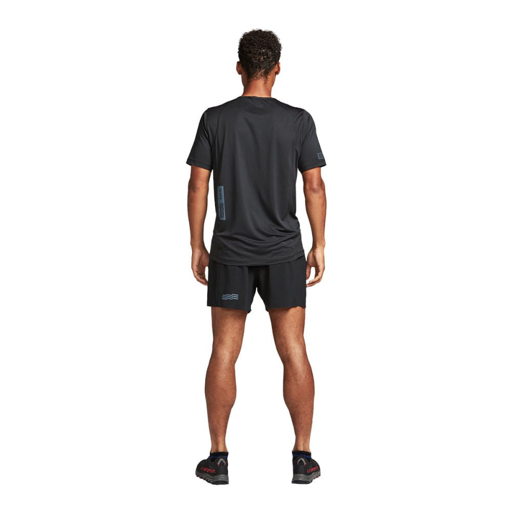Janji Mens Run All Day Tee Tops in Black Color
