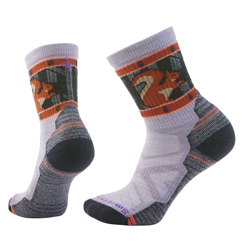 Smartwool Womens Wm'S Hike Squirrely Ligh Socks in Purple Color