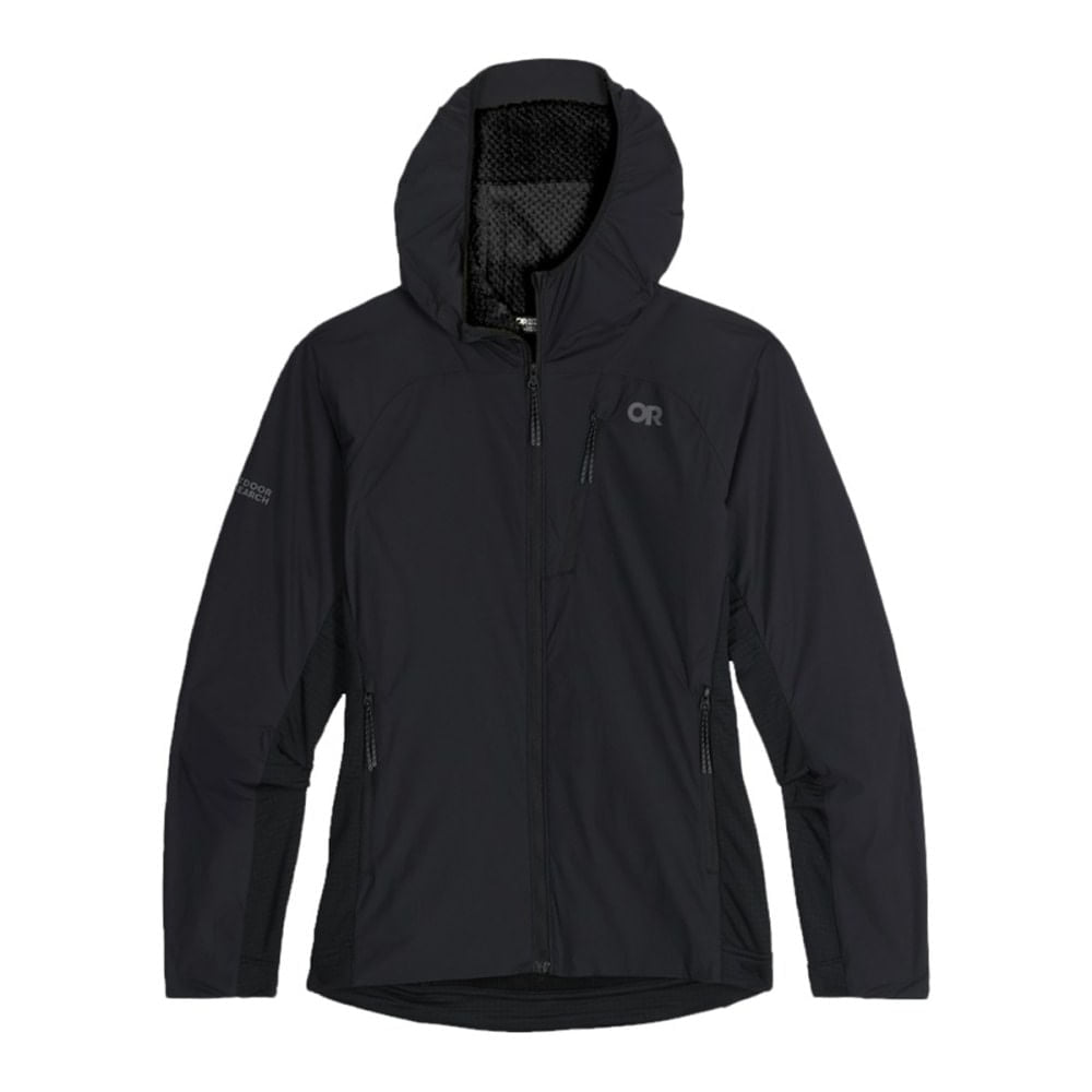 Outdoor Research Womens Deviator Hoodie Midlayer in Black Color