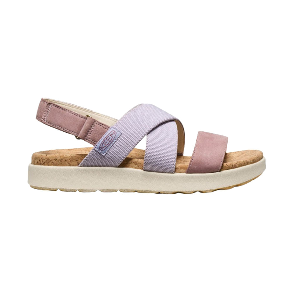 Keen Womens Elle Criss Cross Sandals in Purple Color