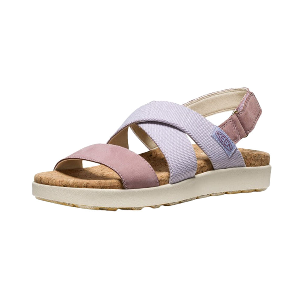 Keen Womens Elle Criss Cross Sandals in Purple Color
