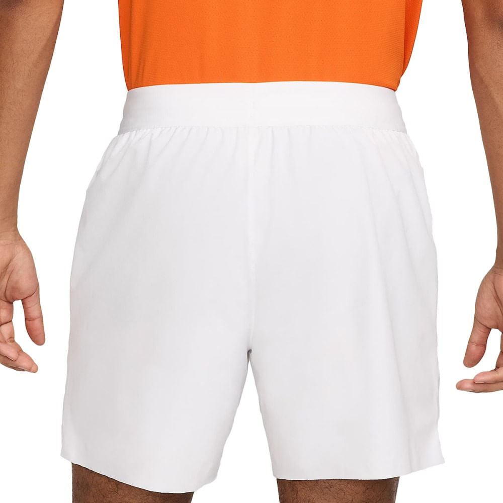 Nike Mens Nikecourt Advantage Shor Shorts in White Color