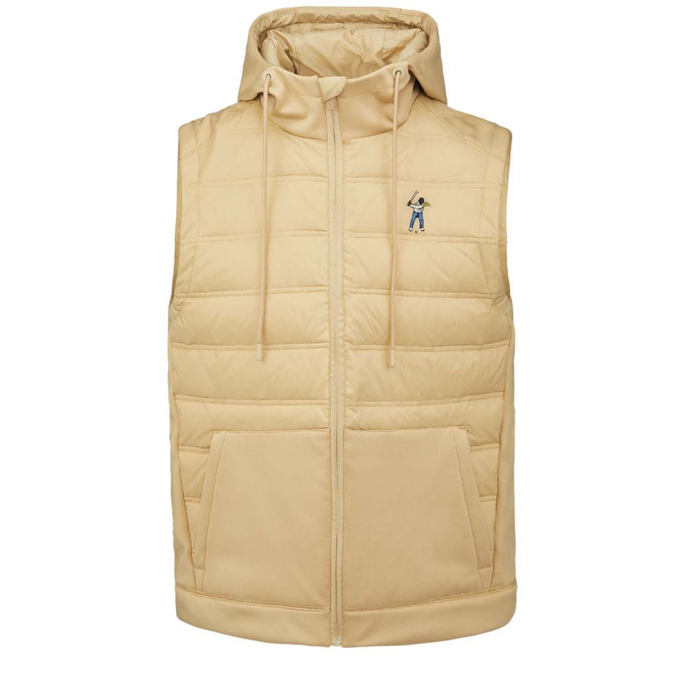 Eastside Golf Mens Hooded Puffer Vest | KHAKI – Paragon Sports