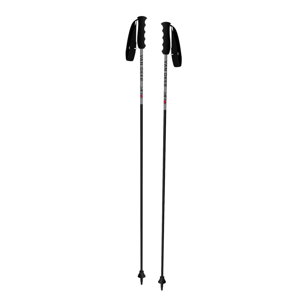 Van Deer-Red Bull Sports Race Carbon Ski Poles in Grey Color