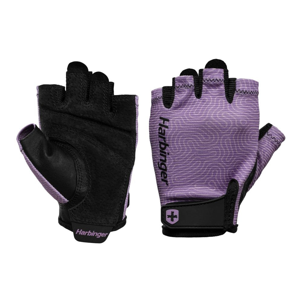 Harbinger Womens Power Gloves 3.0 Strength Training Gloves in Purple Color