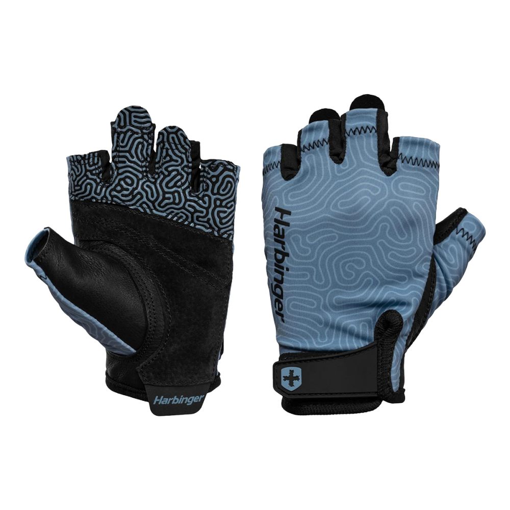 Harbinger Womens Pro Gloves 3.0 Strength Training Gloves in Blue Color