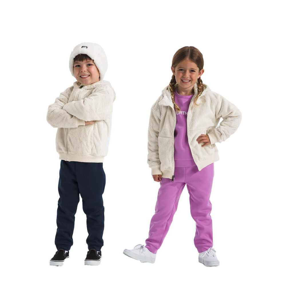 KIDS' OSITO FULL ZIP HOO | QLI-WHITE